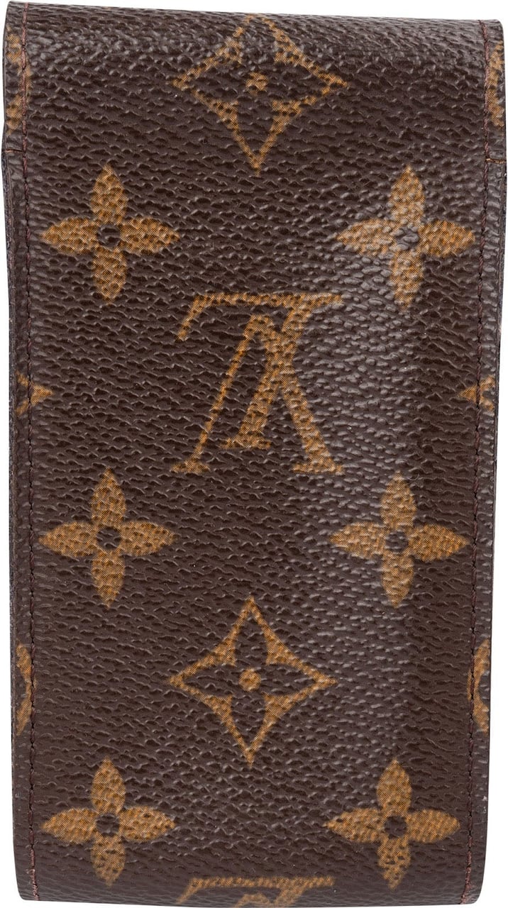 Louis Vuitton Monogram Canvas Cigarette Case Etui Bruin