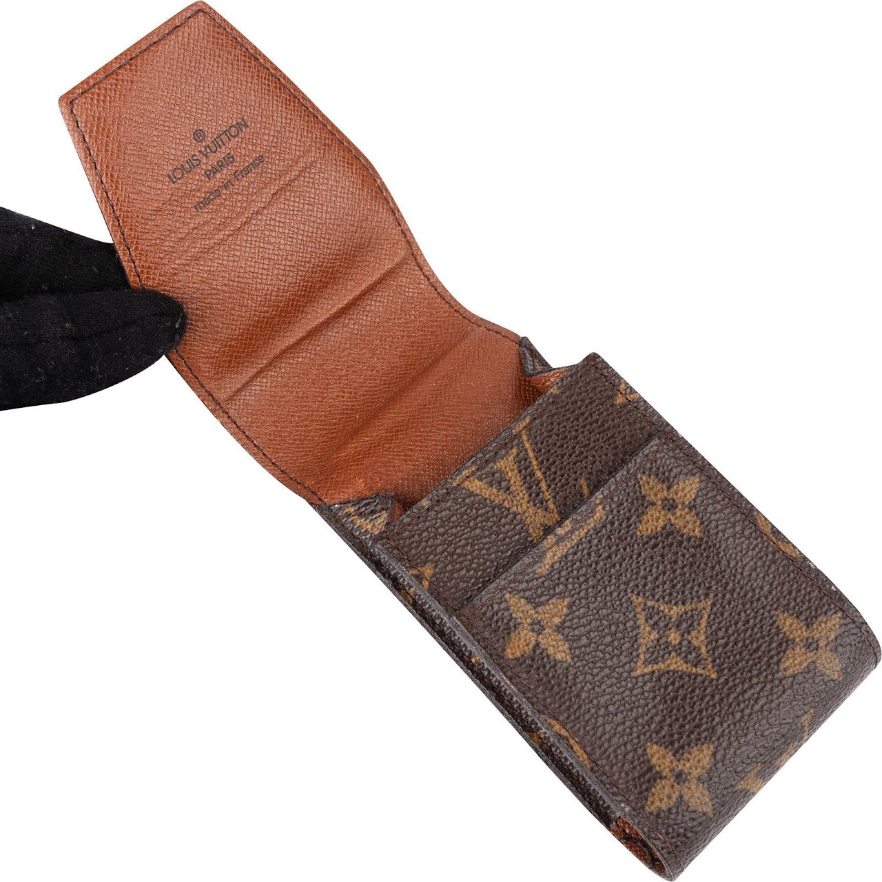 Louis Vuitton Monogram Canvas Cigarette Case Etui Bruin