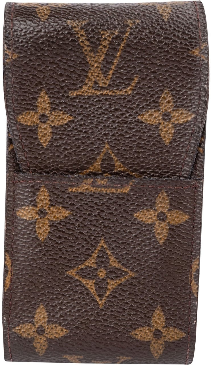 Louis Vuitton Monogram Canvas Cigarette Case Etui Bruin
