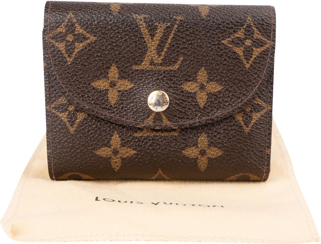 Louis Vuitton Monogram Canvas Portfeuille Mini Wallet Bruin