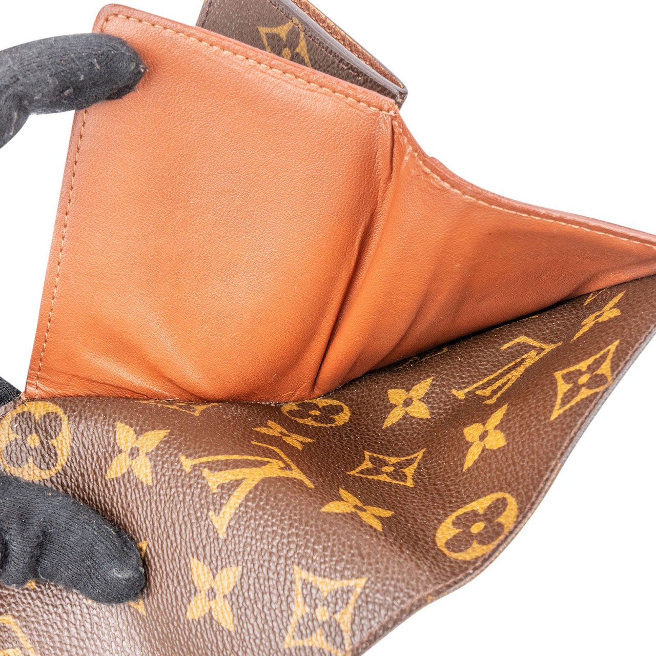 Louis Vuitton Monogram Canvas Portfeuille Mini Wallet Bruin