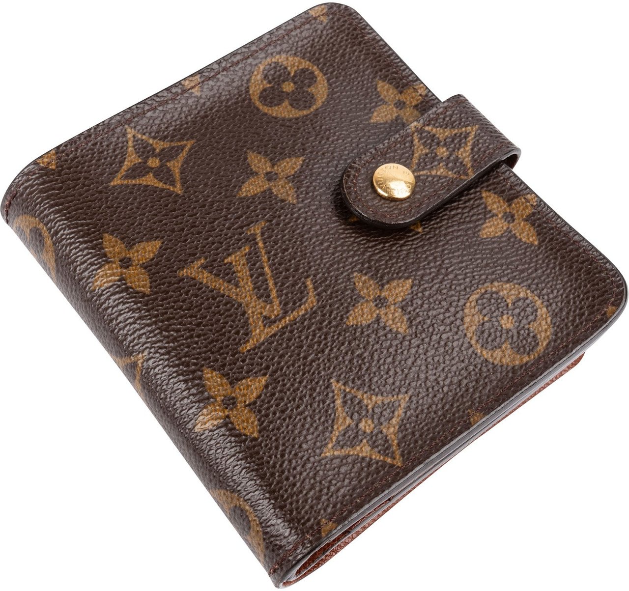 Louis Vuitton Monogram Canvas Compact Zip Wallet Bruin