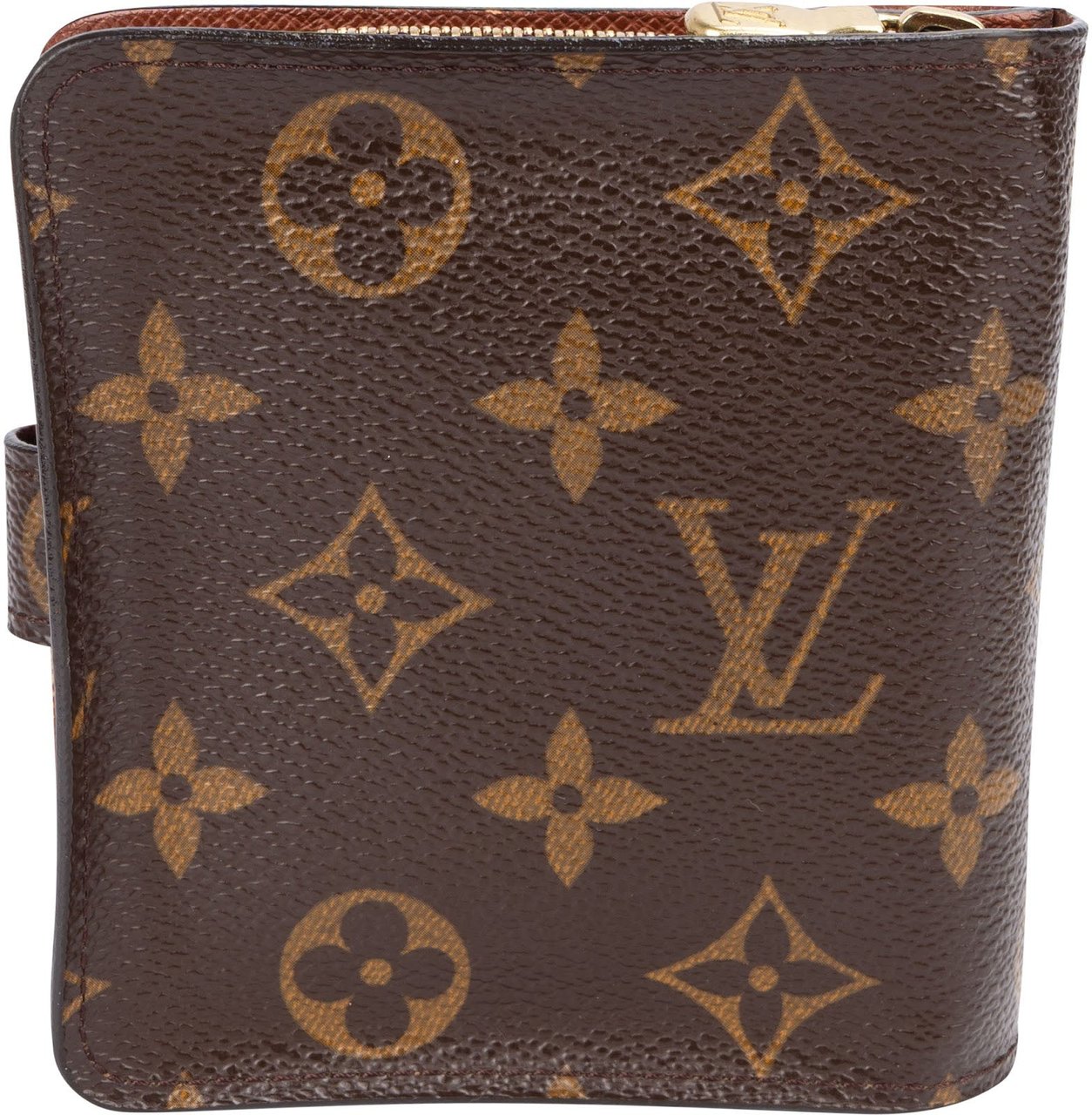 Louis Vuitton Monogram Canvas Compact Zip Wallet Bruin
