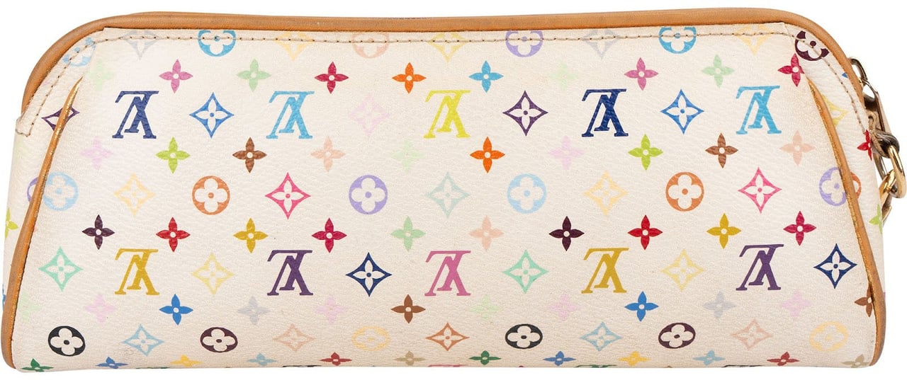 Louis Vuitton Monogram Murakami Multicolor Pochette Accessoires Clutch Wit