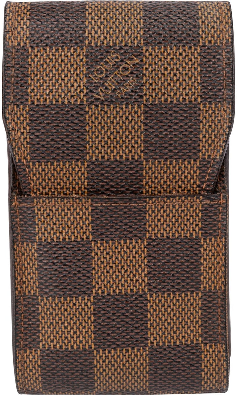 Louis Vuitton Monogram Damier Ebene Cigarette Case Etui Bruin