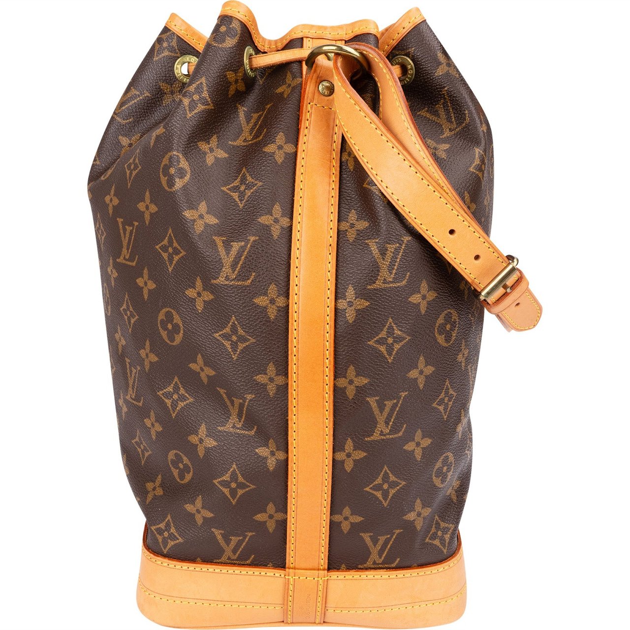 Louis Vuitton Monogram Canvas Sac Noé Grande Shoulder Bag Bruin