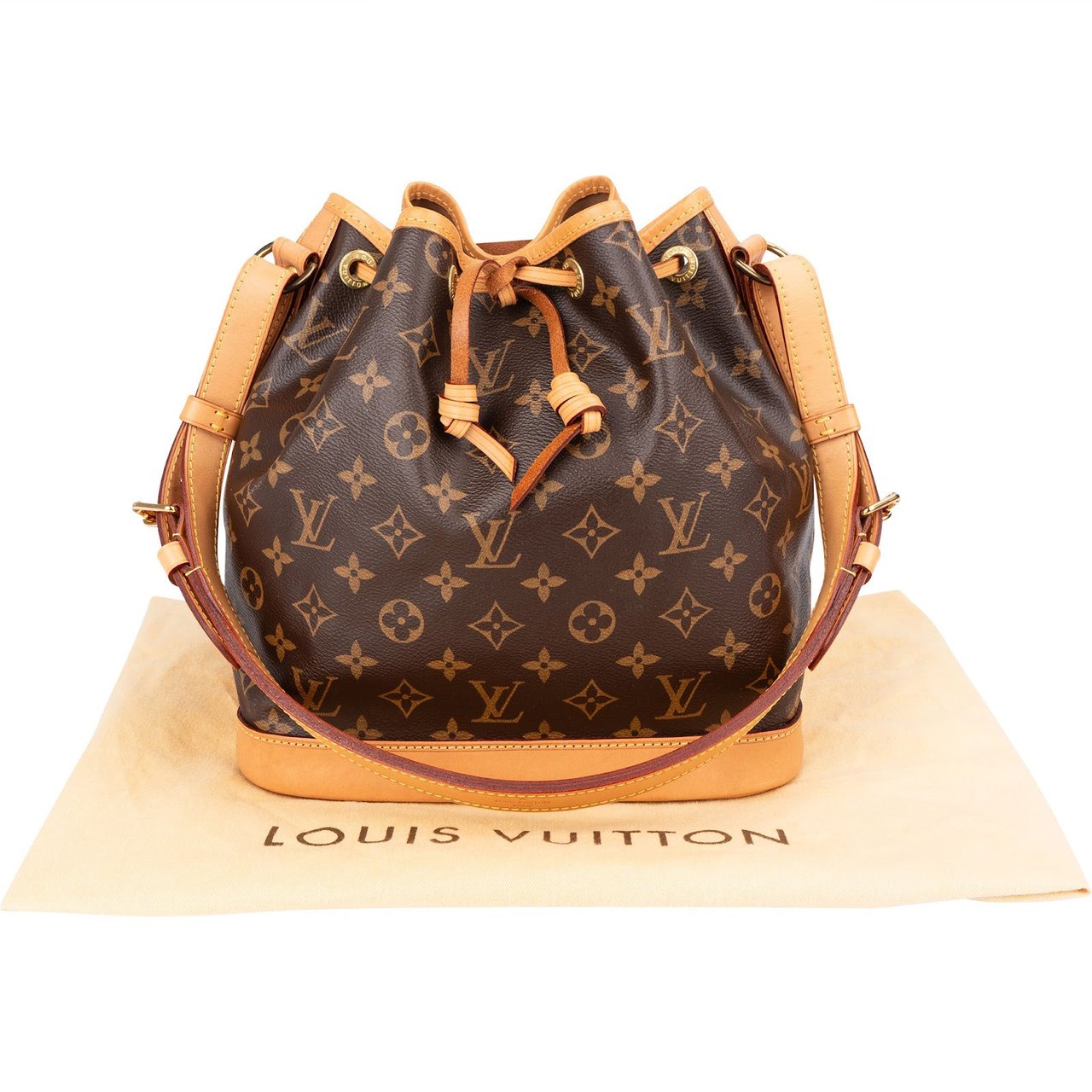 Louis Vuitton Monogram Canvas NM Sac Noé Petit Shoulder Bag Bruin