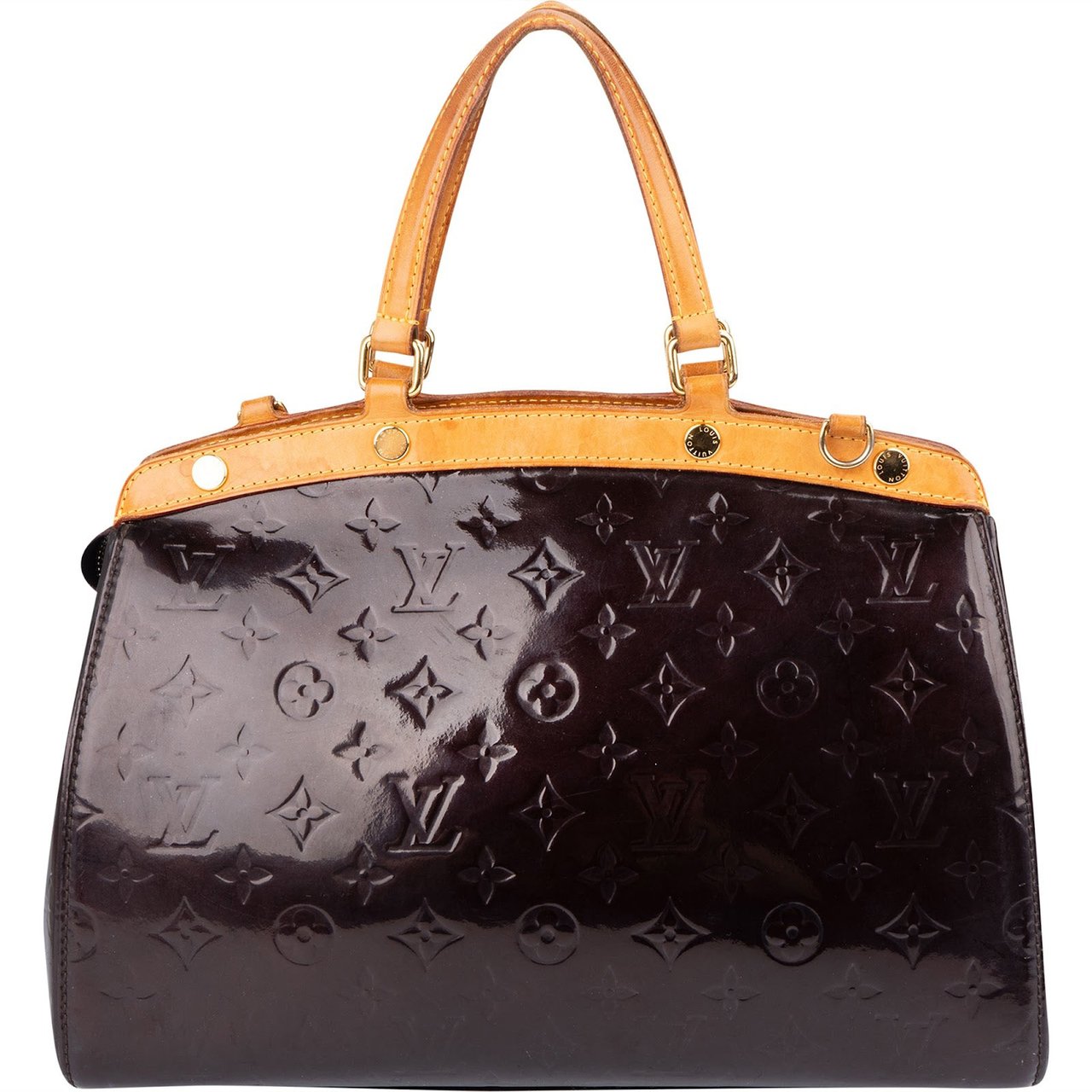 Louis Vuitton Monogram Vernis Brea MM Handbag Bruin