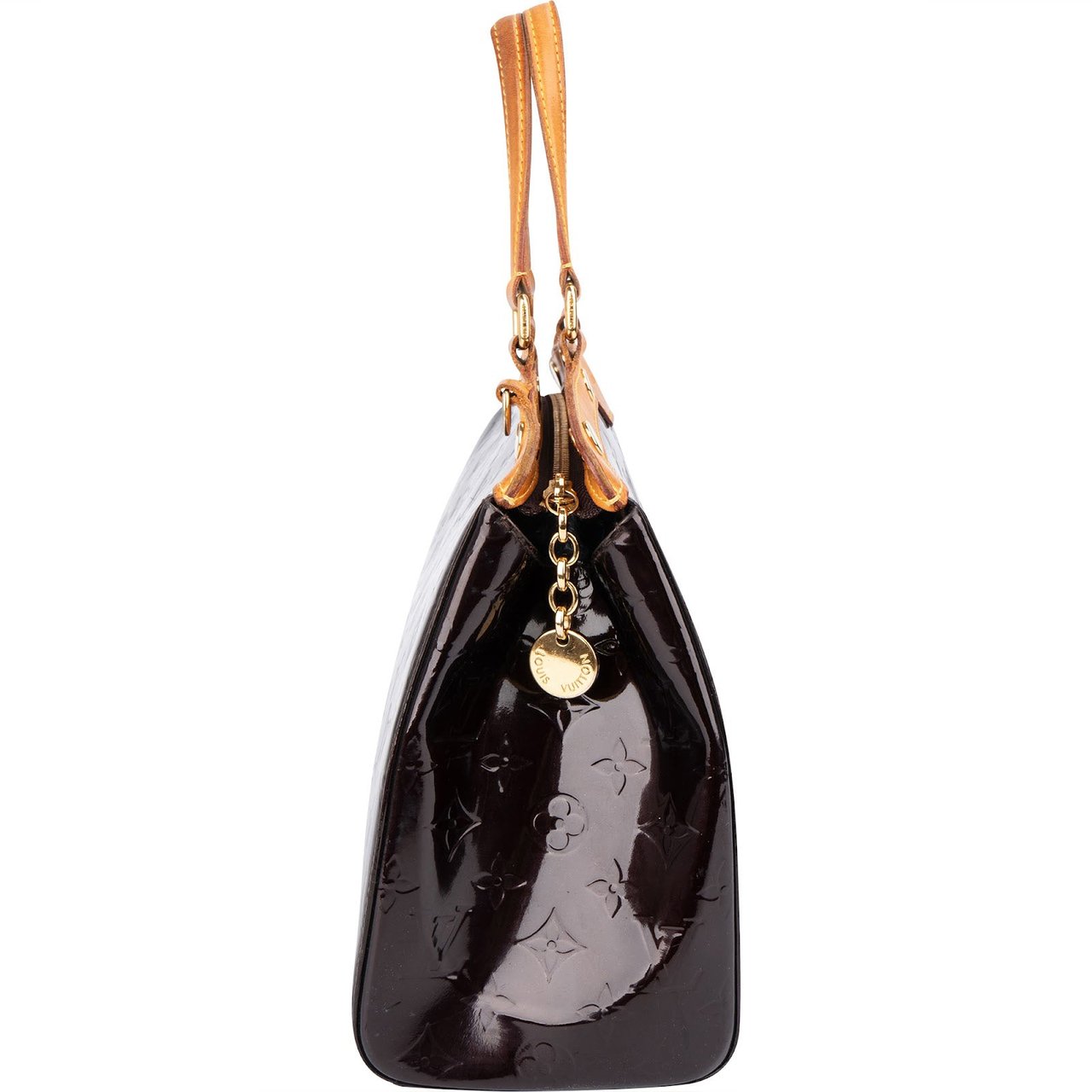 Louis Vuitton Monogram Vernis Brea MM Handbag Bruin