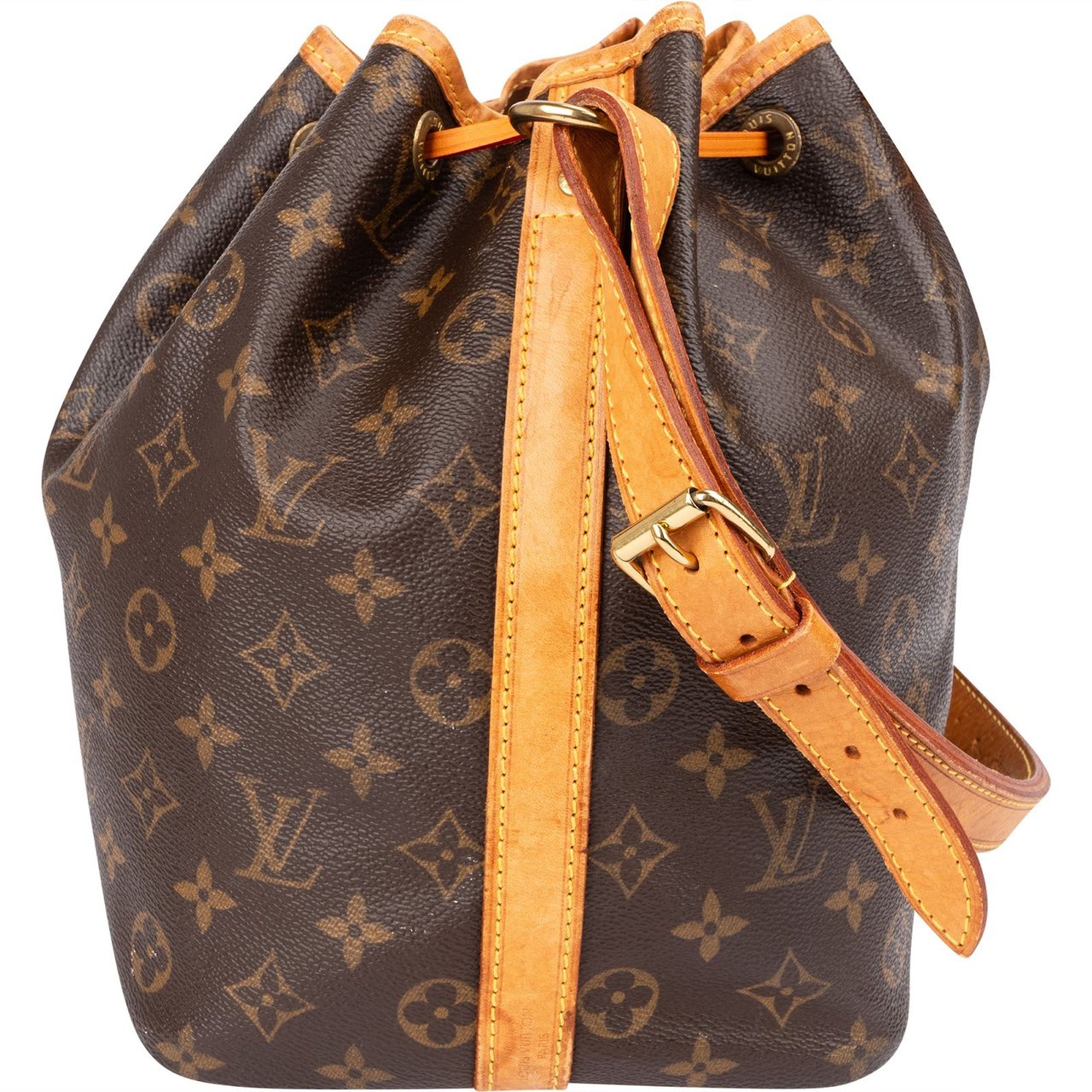 Louis Vuitton Monogram Canvas Sac Noé Petit Shoulder Bag Bruin