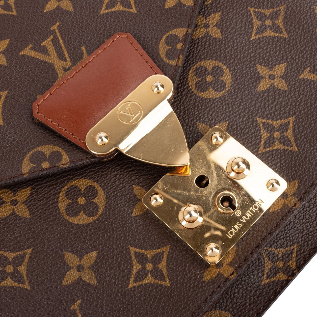 Louis Vuitton Monogram Canvas Monceau Handbag Bruin