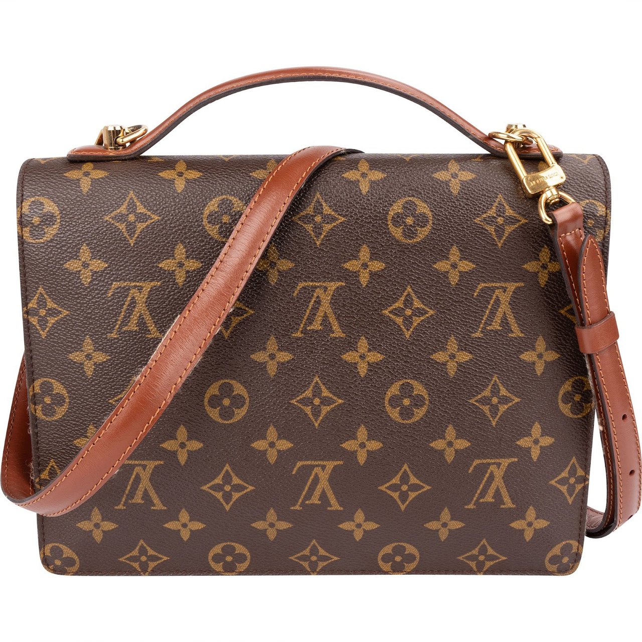 Louis Vuitton Monogram Canvas Monceau Handbag Bruin
