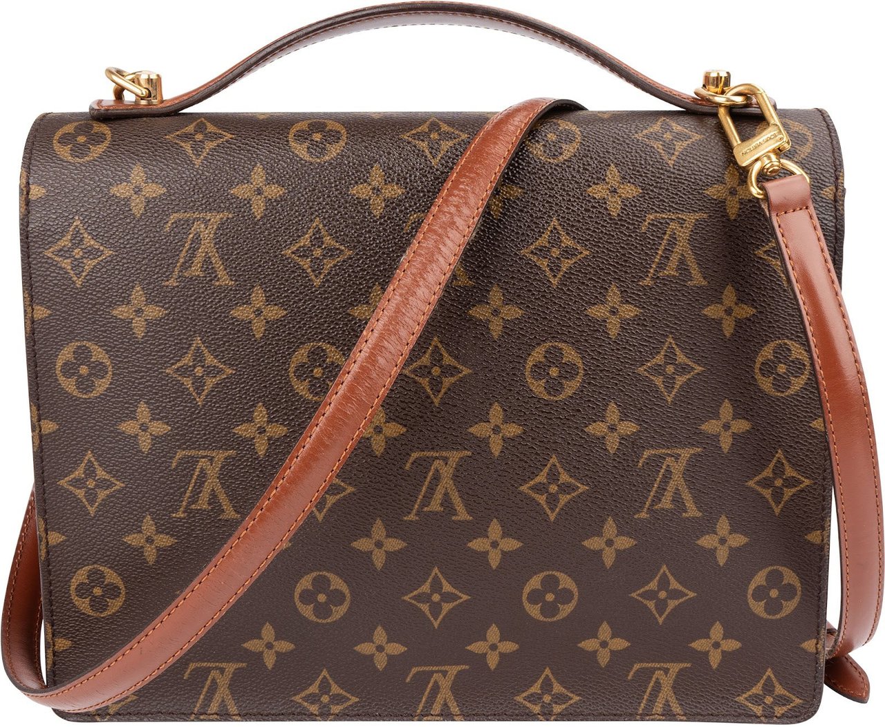 Louis Vuitton Monogram Canvas Monceau Handbag Bruin