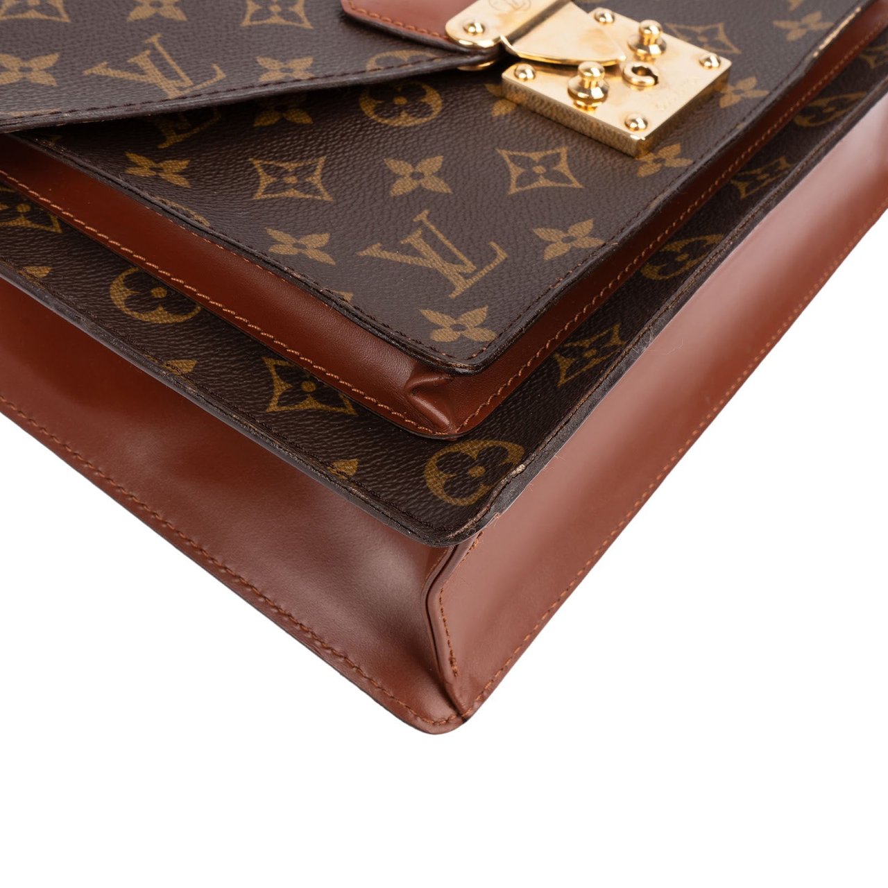 Louis Vuitton Monogram Canvas Monceau Handbag Bruin
