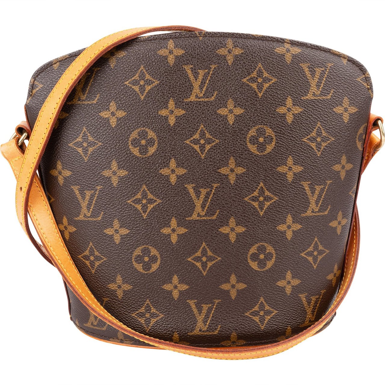 Louis Vuitton Monogram Canvas Drouot Crossbody Bag Bruin
