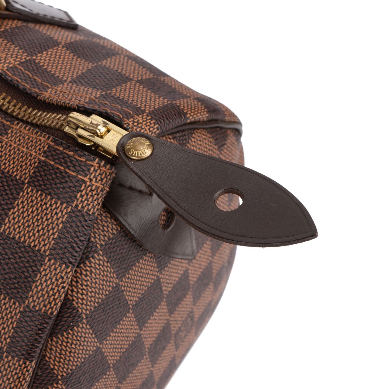 Louis Vuitton Monogram Damier Ebene Speedy 30 Handbag Bruin