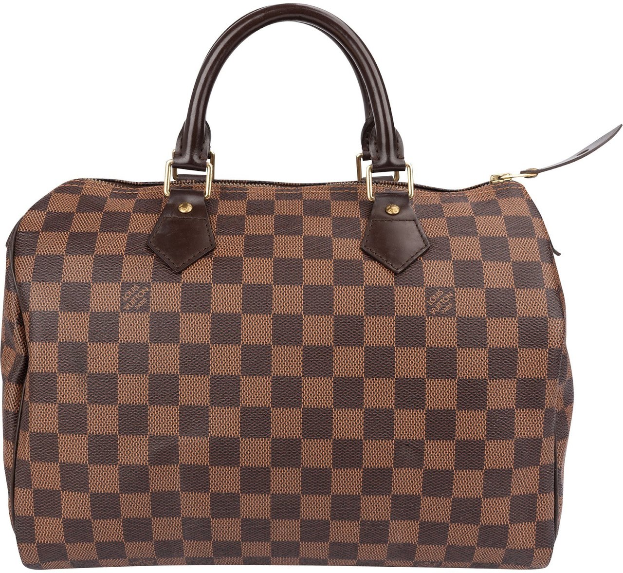 Louis Vuitton Monogram Damier Ebene Speedy 30 Handbag Bruin