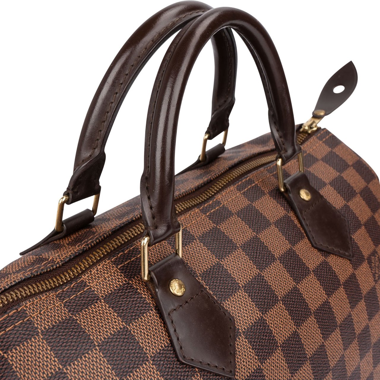 Louis Vuitton Monogram Damier Ebene Speedy 30 Handbag Bruin