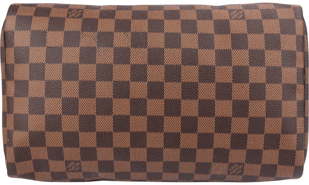 Louis Vuitton Monogram Damier Ebene Speedy 30 Handbag Bruin