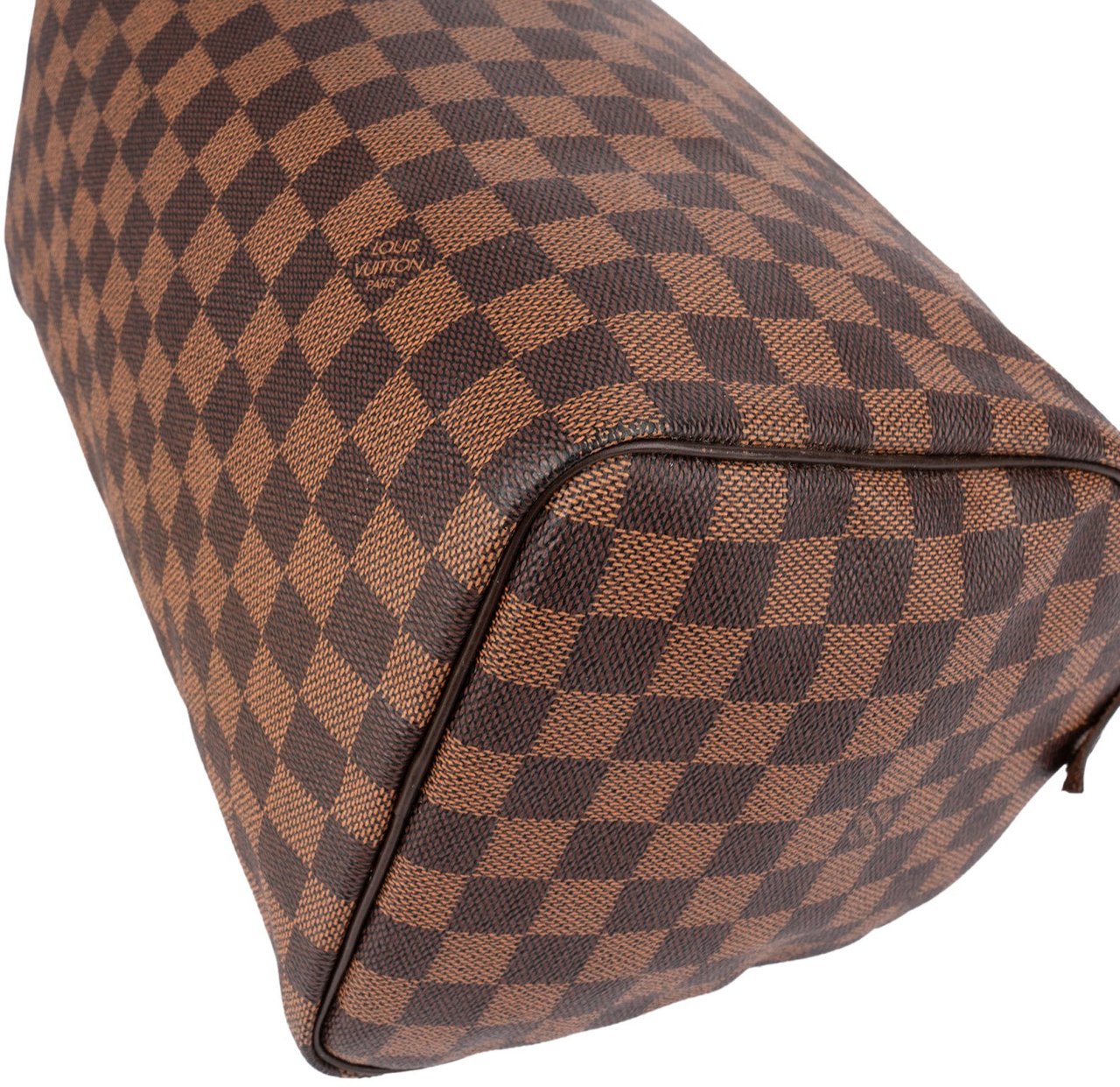 Louis Vuitton Monogram Damier Ebene Speedy 30 Handbag Bruin