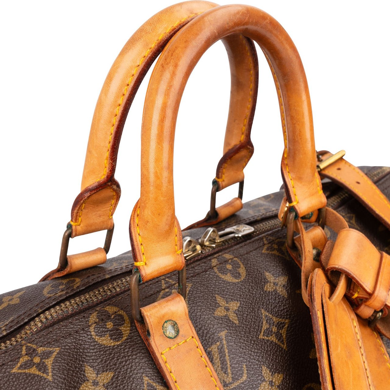 Louis Vuitton Monogram Canvas Keepall 45 Bandoulière Travel Bag Bruin