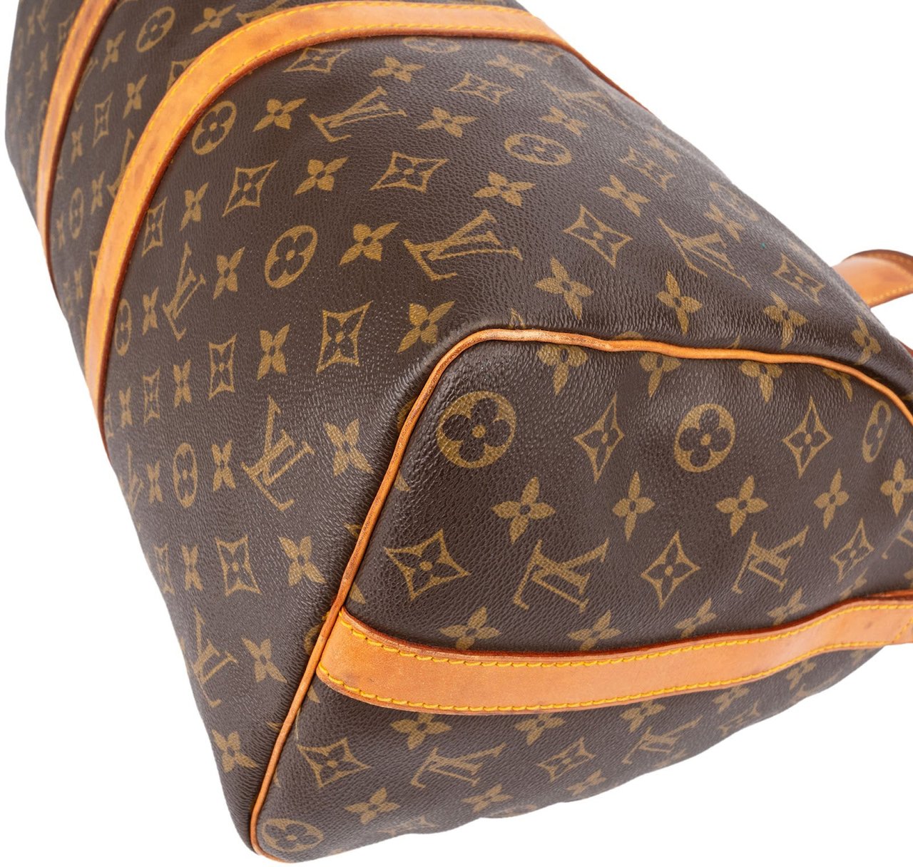 Louis Vuitton Monogram Canvas Keepall 45 Bandoulière Travel Bag Bruin