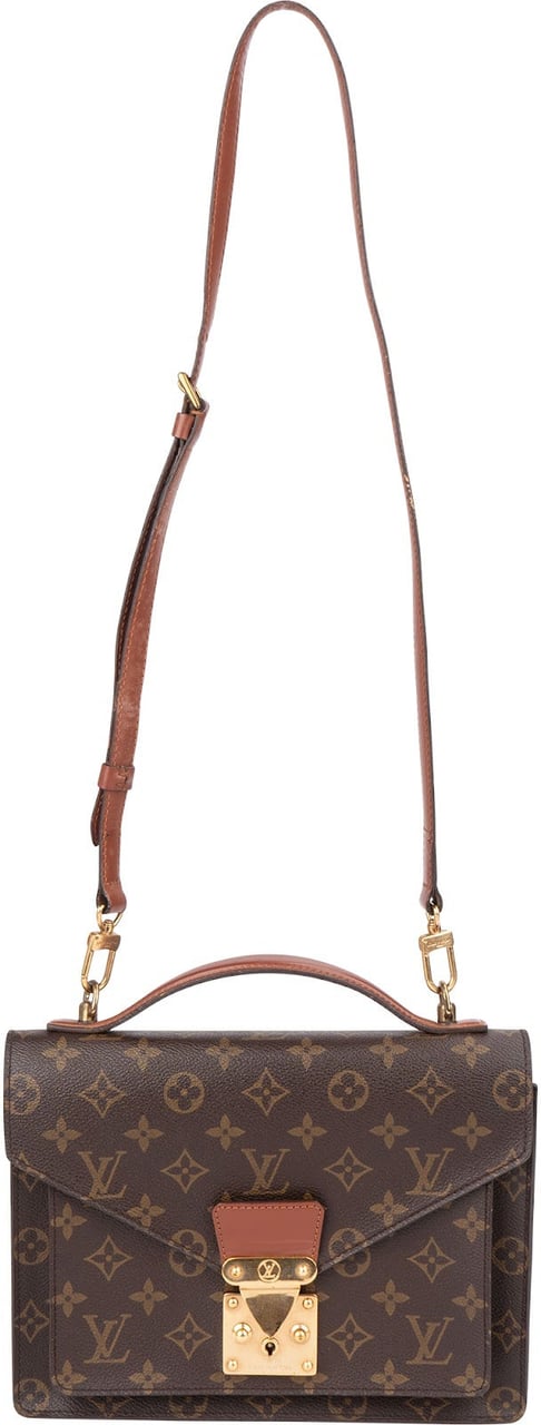Louis Vuitton Monogram Canvas Monceau Handbag Bruin