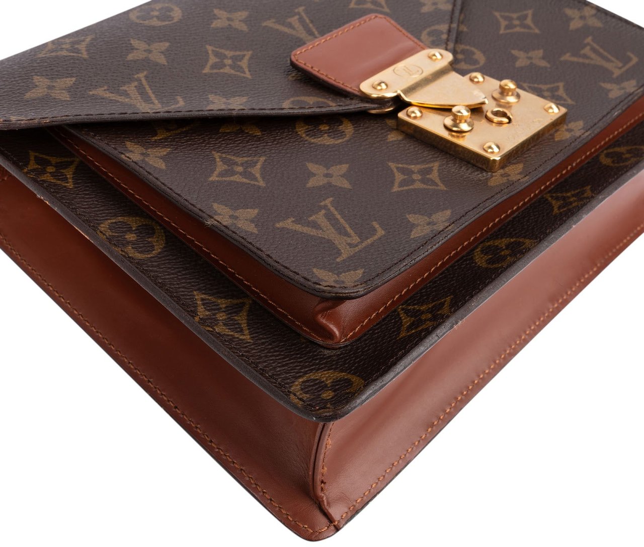 Louis Vuitton Monogram Canvas Monceau Handbag Bruin