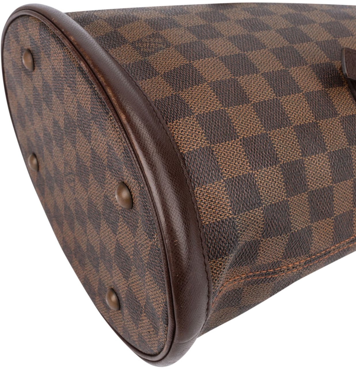 Louis Vuitton Monogram Damier Ebene Marias Bucket PM Shoulder Bag Bruin