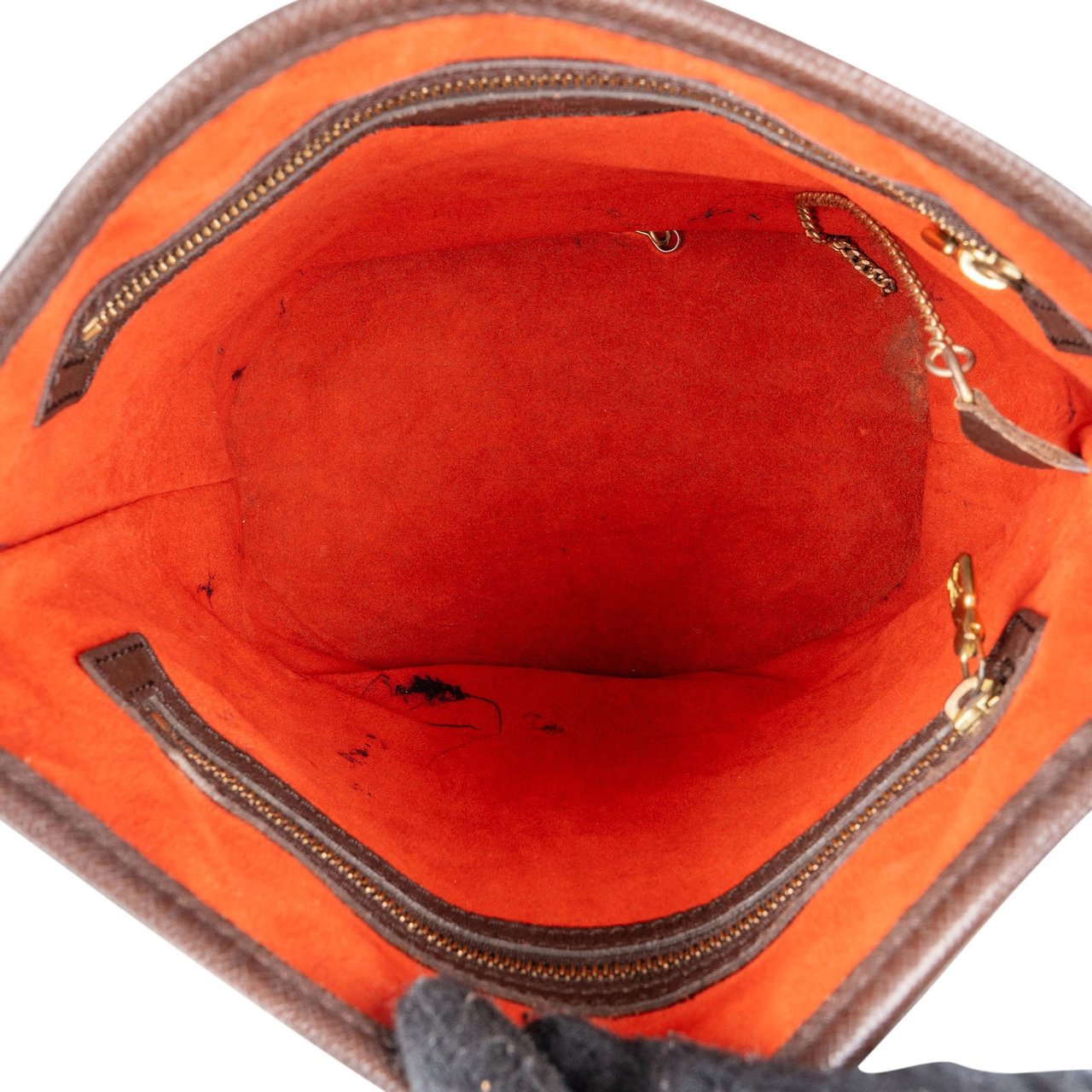 Louis Vuitton Monogram Damier Ebene Marias Bucket PM Shoulder Bag Bruin