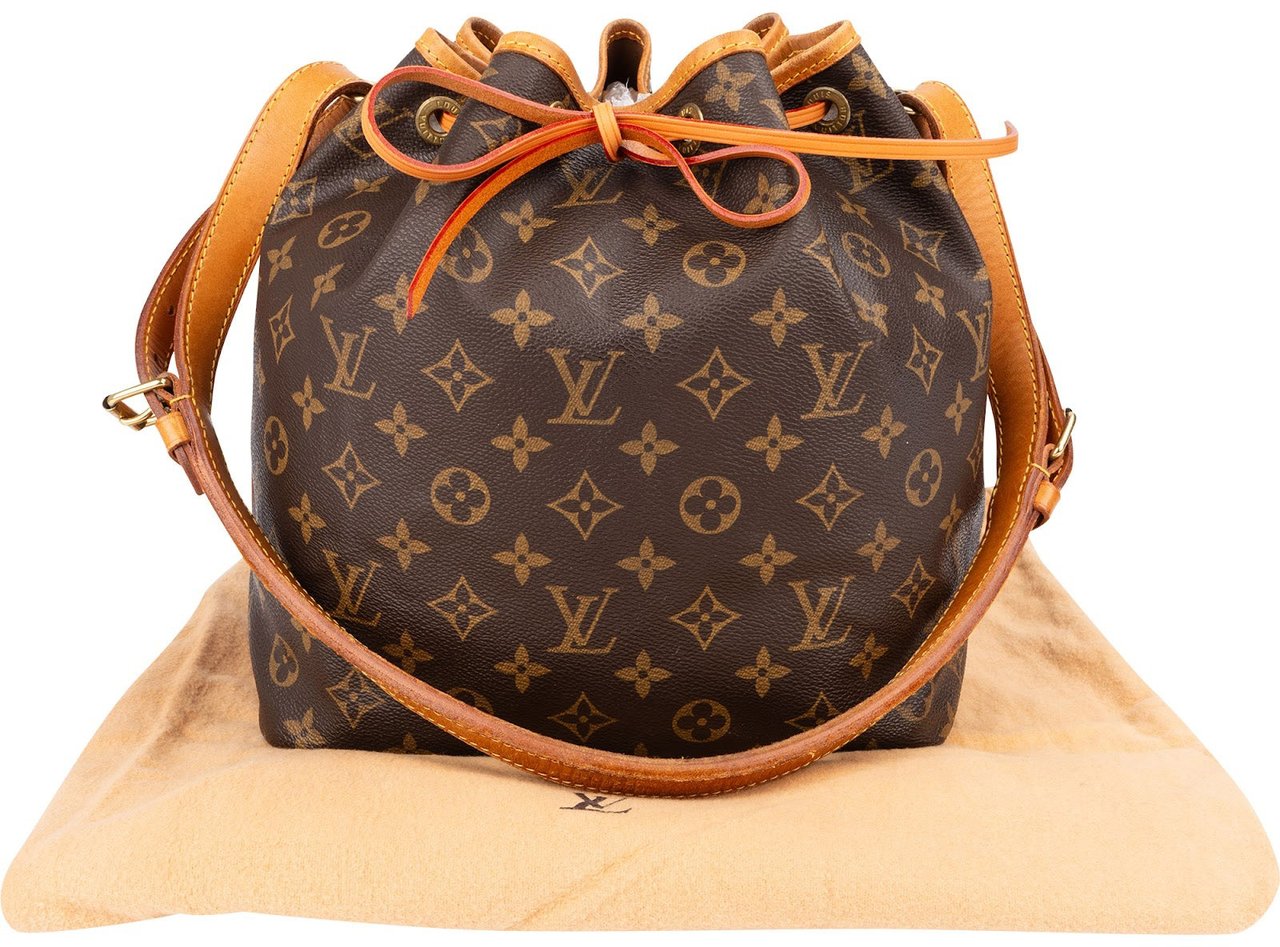 Louis Vuitton Monogram Canvas Sac Noé Petit Shoulder Bag Bruin