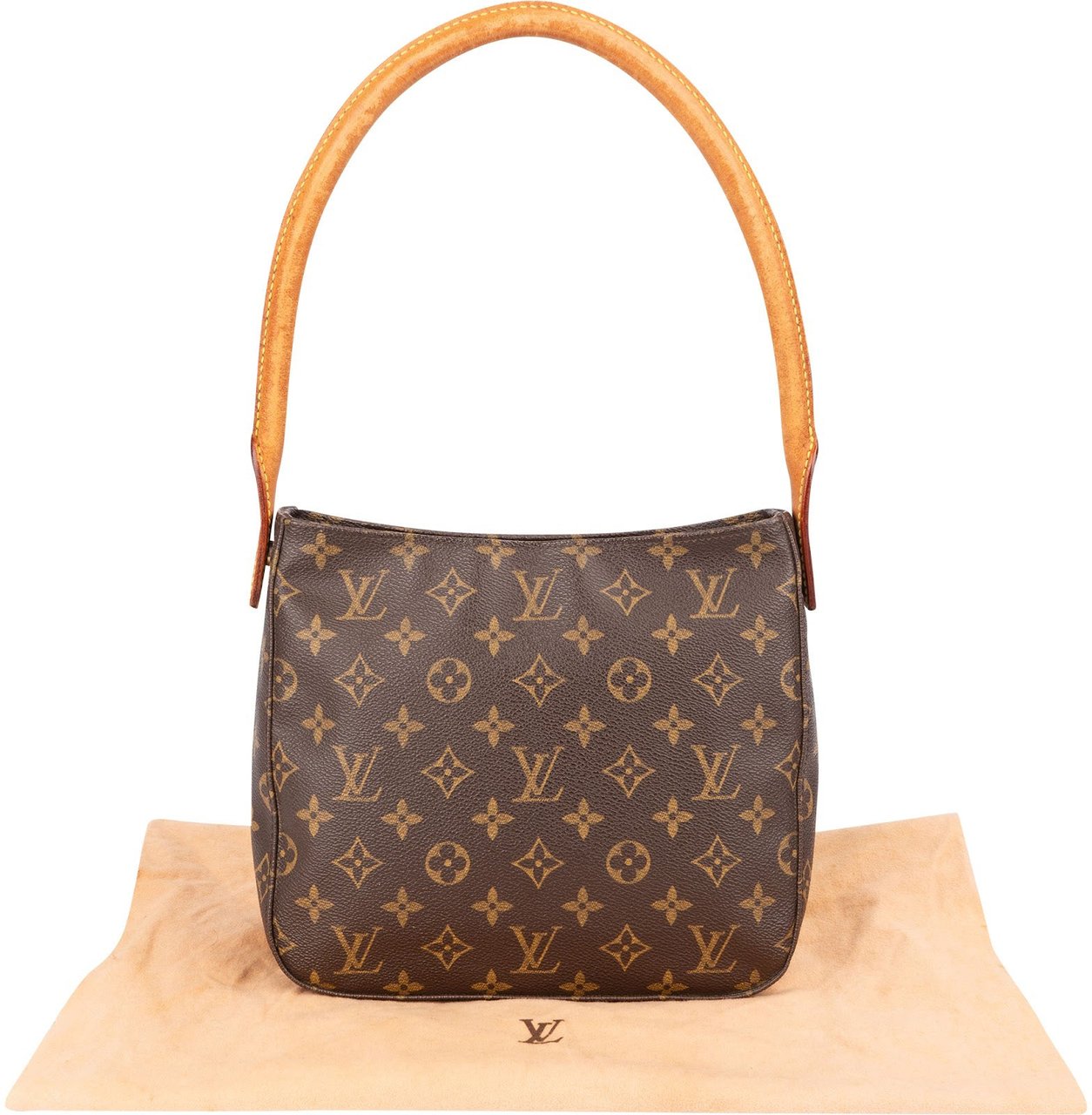 Louis Vuitton Monogram Canvas Looping MM Shoulder Bag Bruin