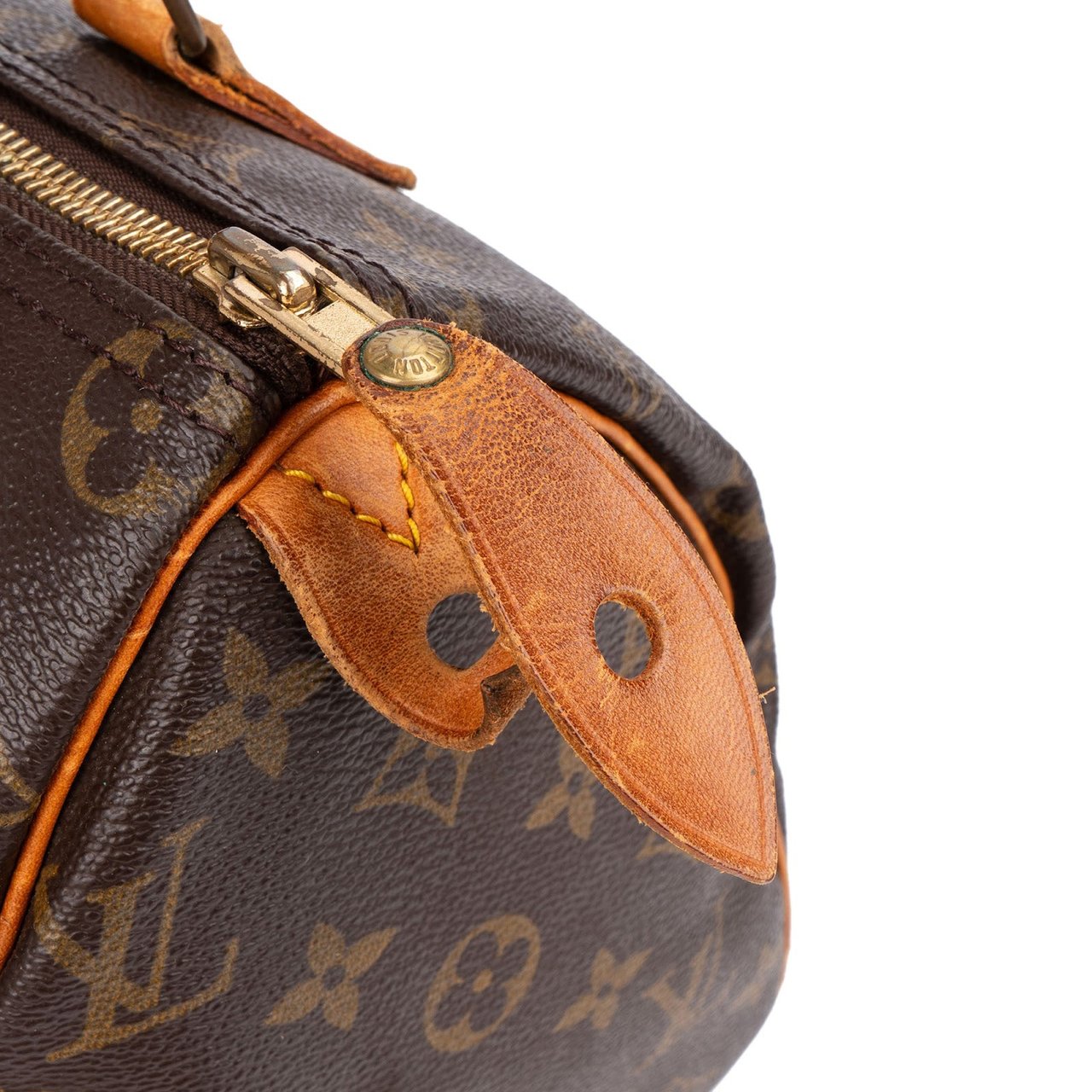 Louis Vuitton Monogram Canvas Speedy 25 Handbag Bruin