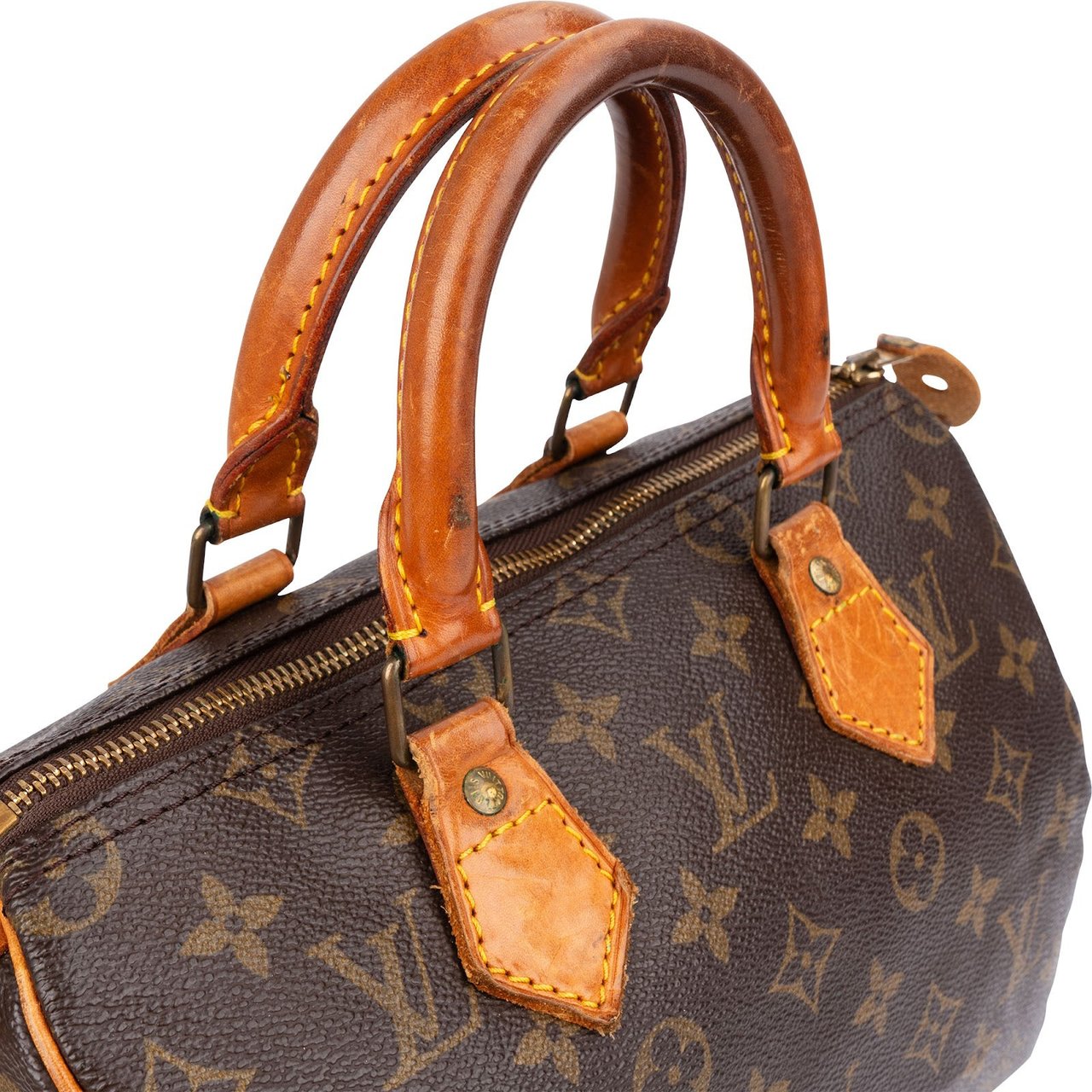Louis Vuitton Monogram Canvas Speedy 25 Handbag Bruin