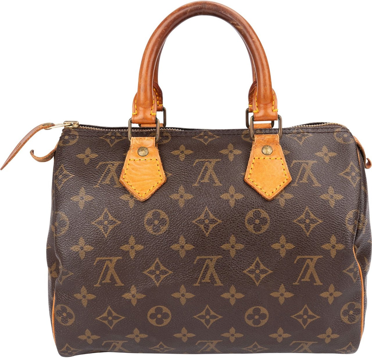 Louis Vuitton Monogram Canvas Speedy 25 Handbag Bruin