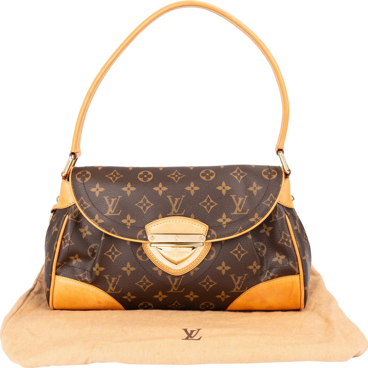 Louis Vuitton Monogram Canvas Beverly MM Shoulder Bag Bruin