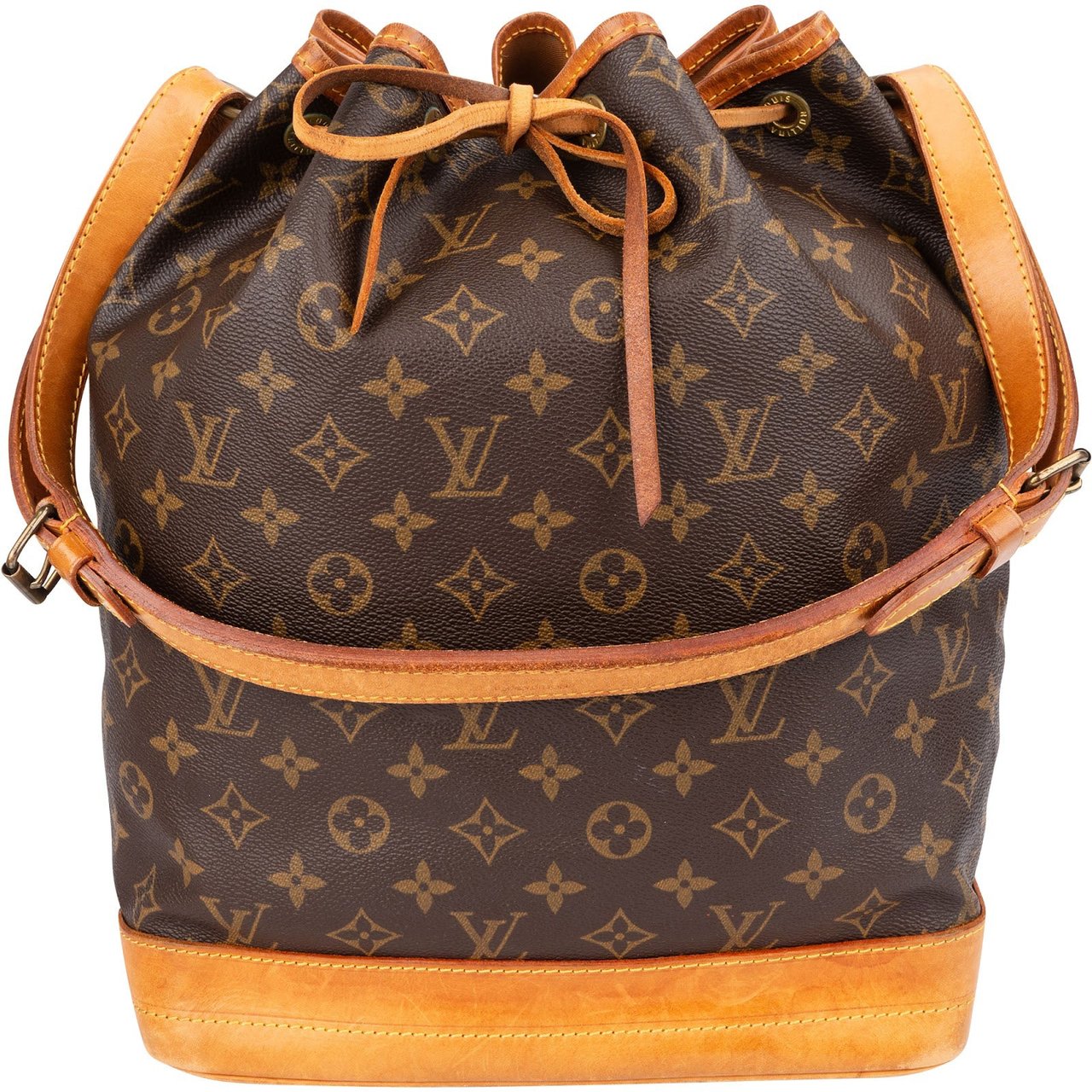Louis Vuitton Monogram Canvas Sac Noé Grande Shoulder Bag Bruin