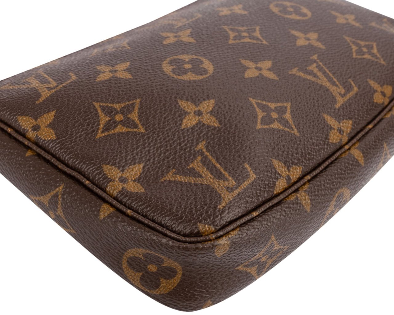 Louis Vuitton Monogram Canvas Pochette Accessoires Handbag Bruin