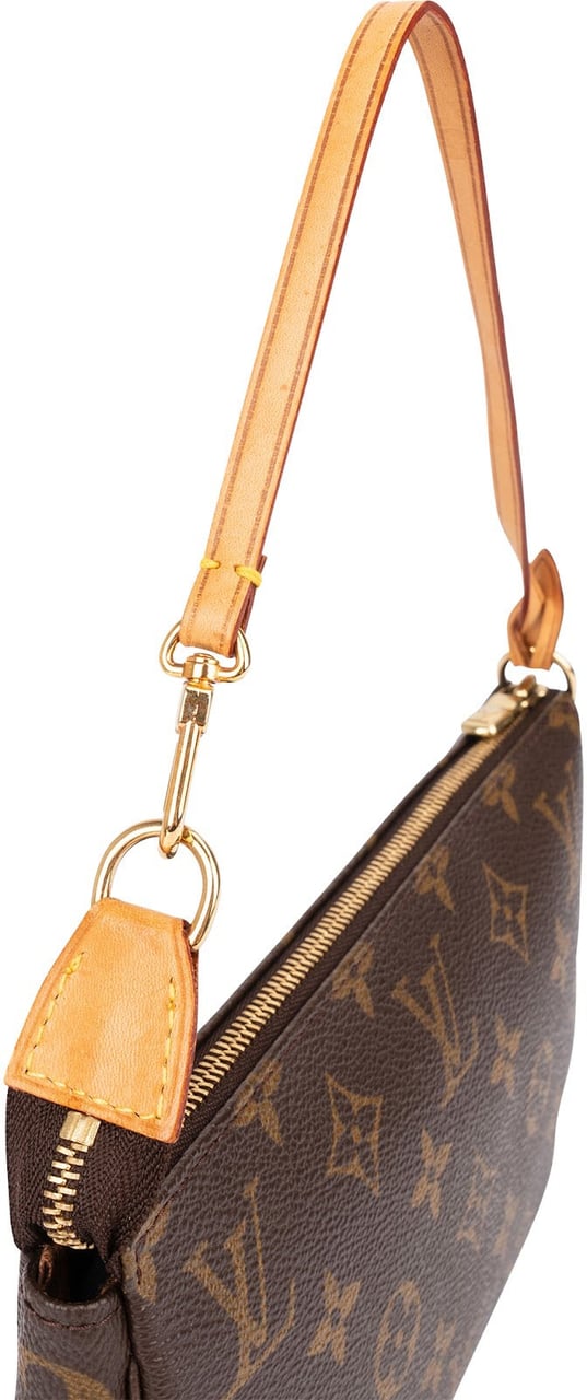 Louis Vuitton Monogram Canvas Pochette Accessoires Handbag Bruin
