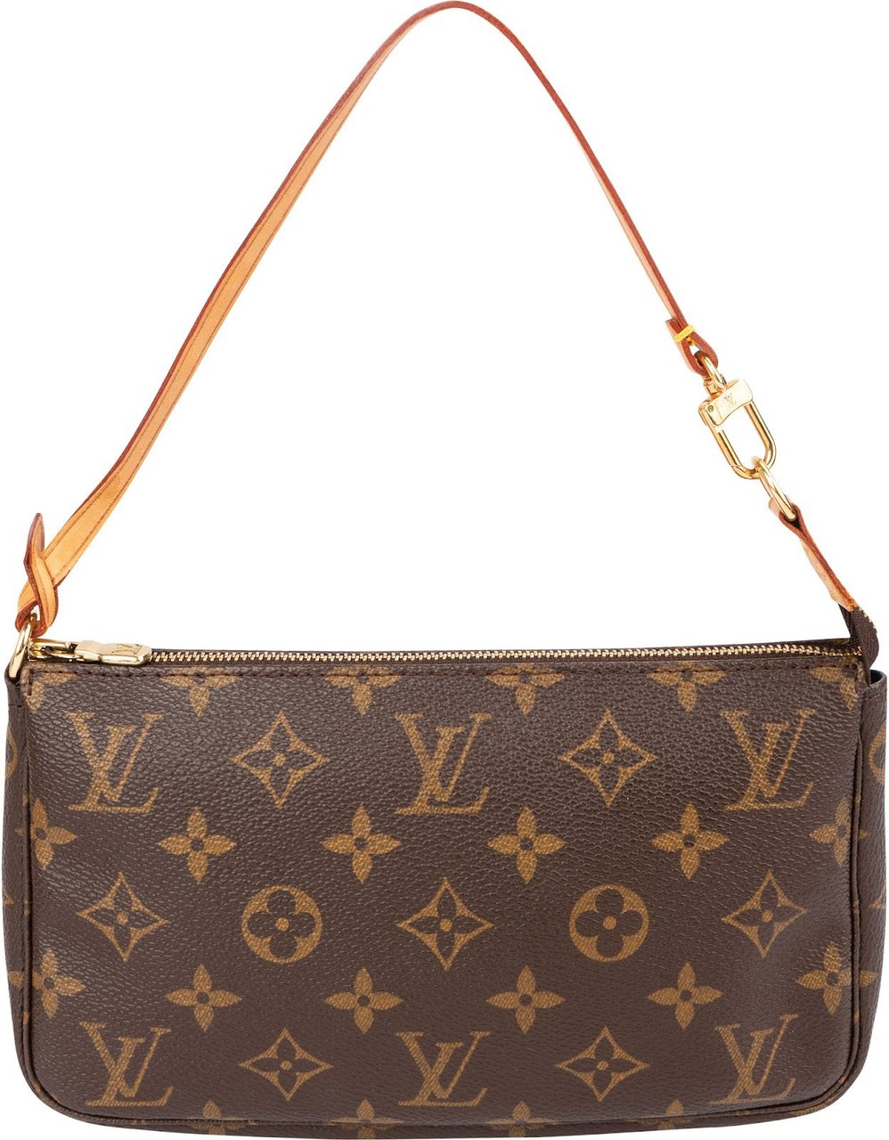 Louis Vuitton Monogram Canvas Pochette Accessoires Handbag Bruin
