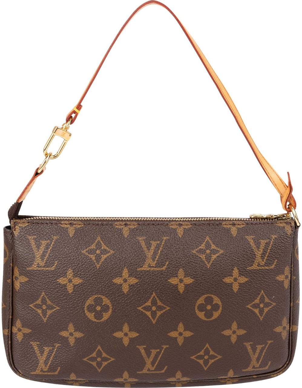Louis Vuitton Monogram Canvas Pochette Accessoires Handbag Bruin