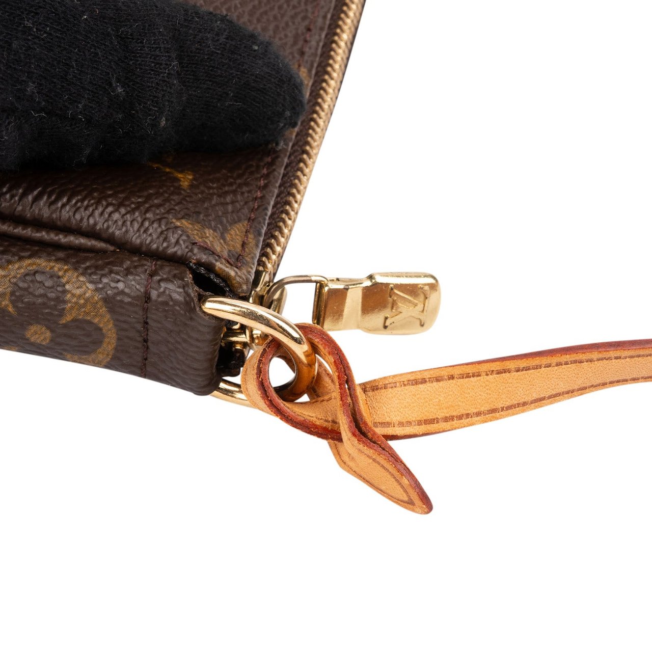 Louis Vuitton Monogram Canvas Pochette Accessoires Handbag Bruin