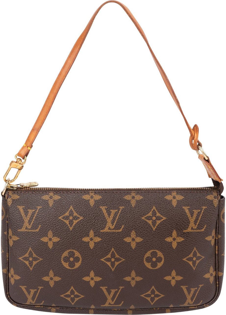 Louis Vuitton Monogram Canvas Pochette Accessoires Handbag Bruin