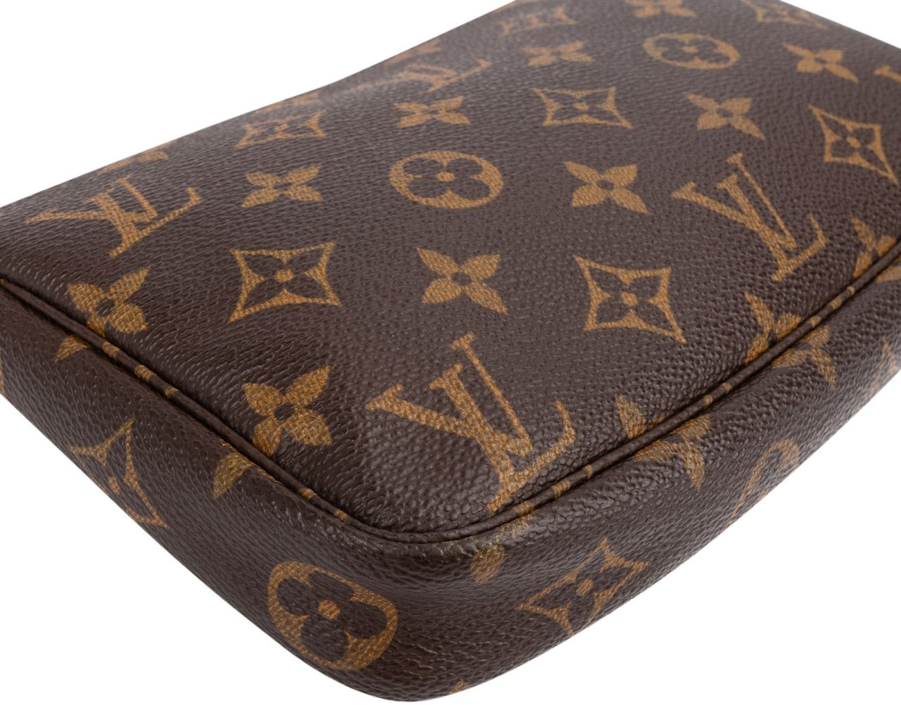 Louis Vuitton Monogram Canvas Pochette Accessoires Handbag Bruin