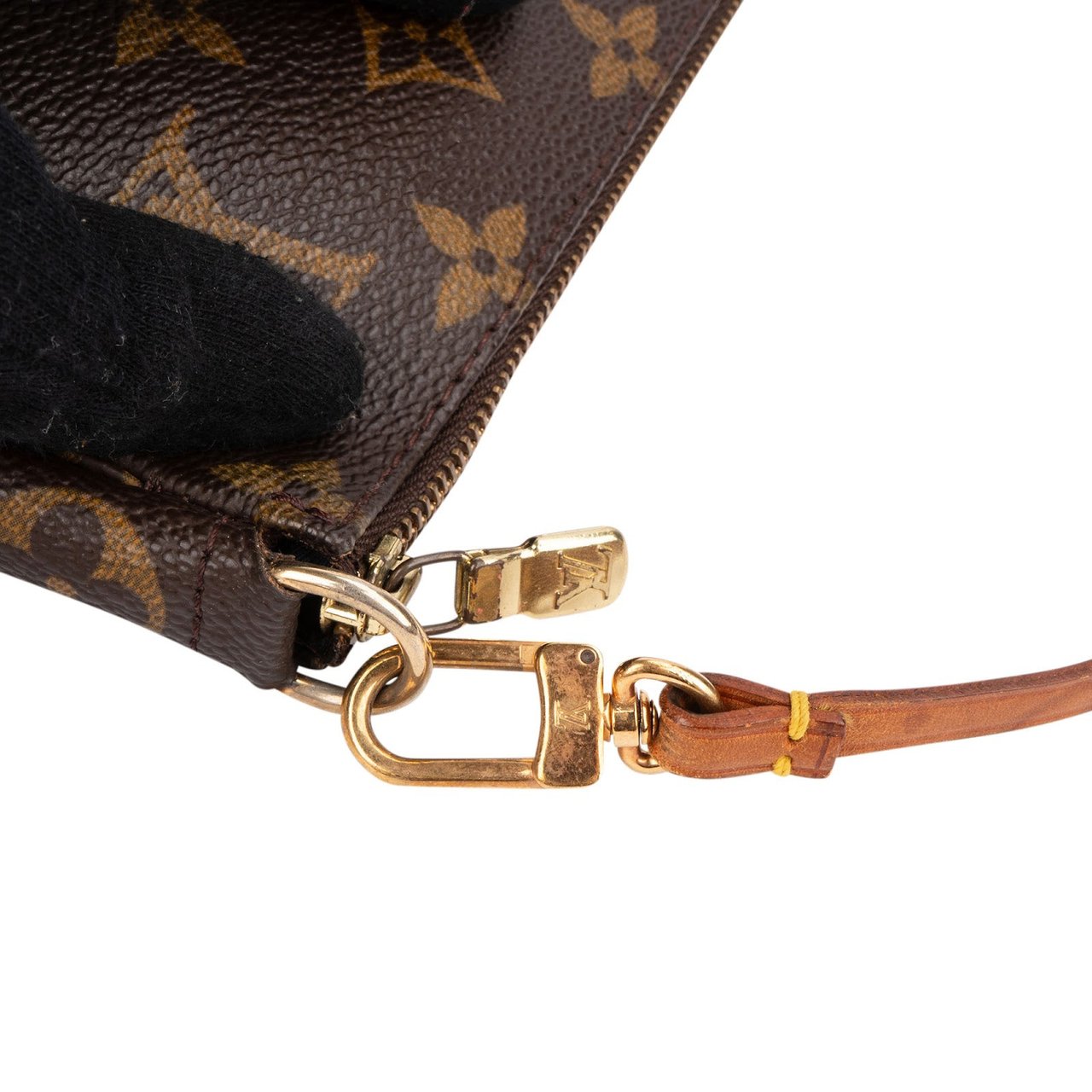 Louis Vuitton Monogram Canvas Pochette Accessoires Handbag Bruin