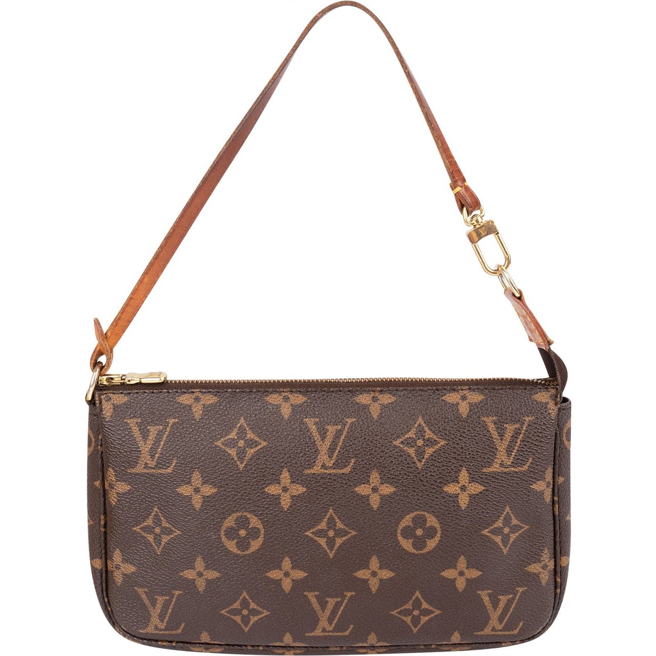 Louis Vuitton Monogram Canvas Pochette Accessoires Handbag Bruin