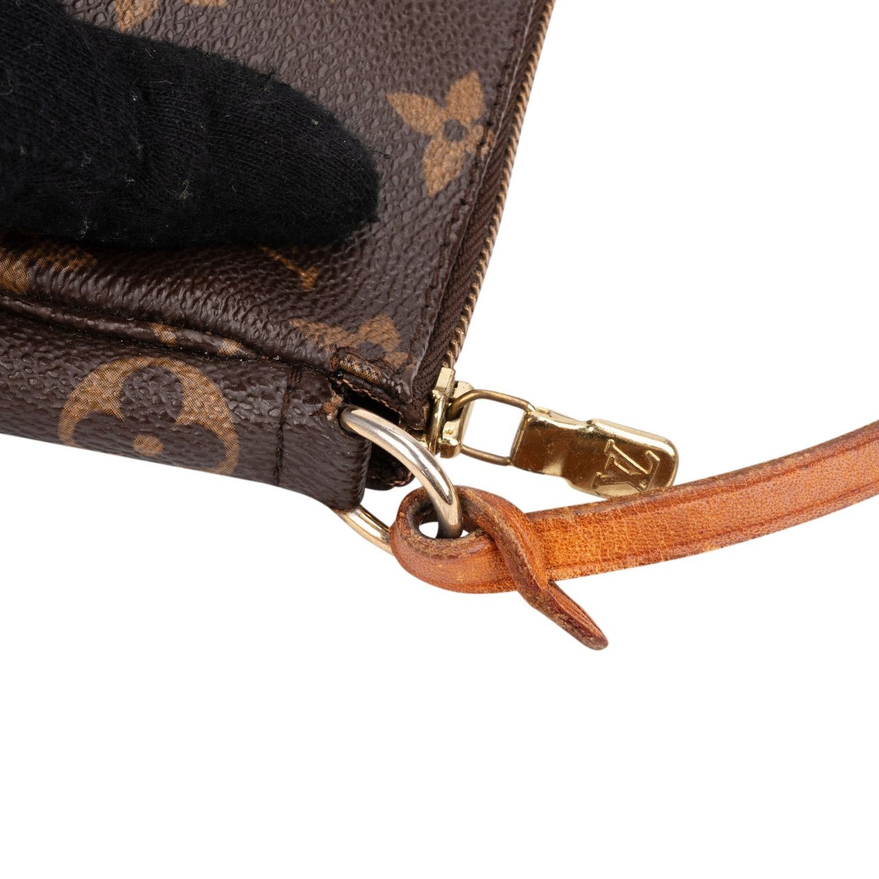 Louis Vuitton Monogram Canvas Pochette Accessoires Handbag Bruin
