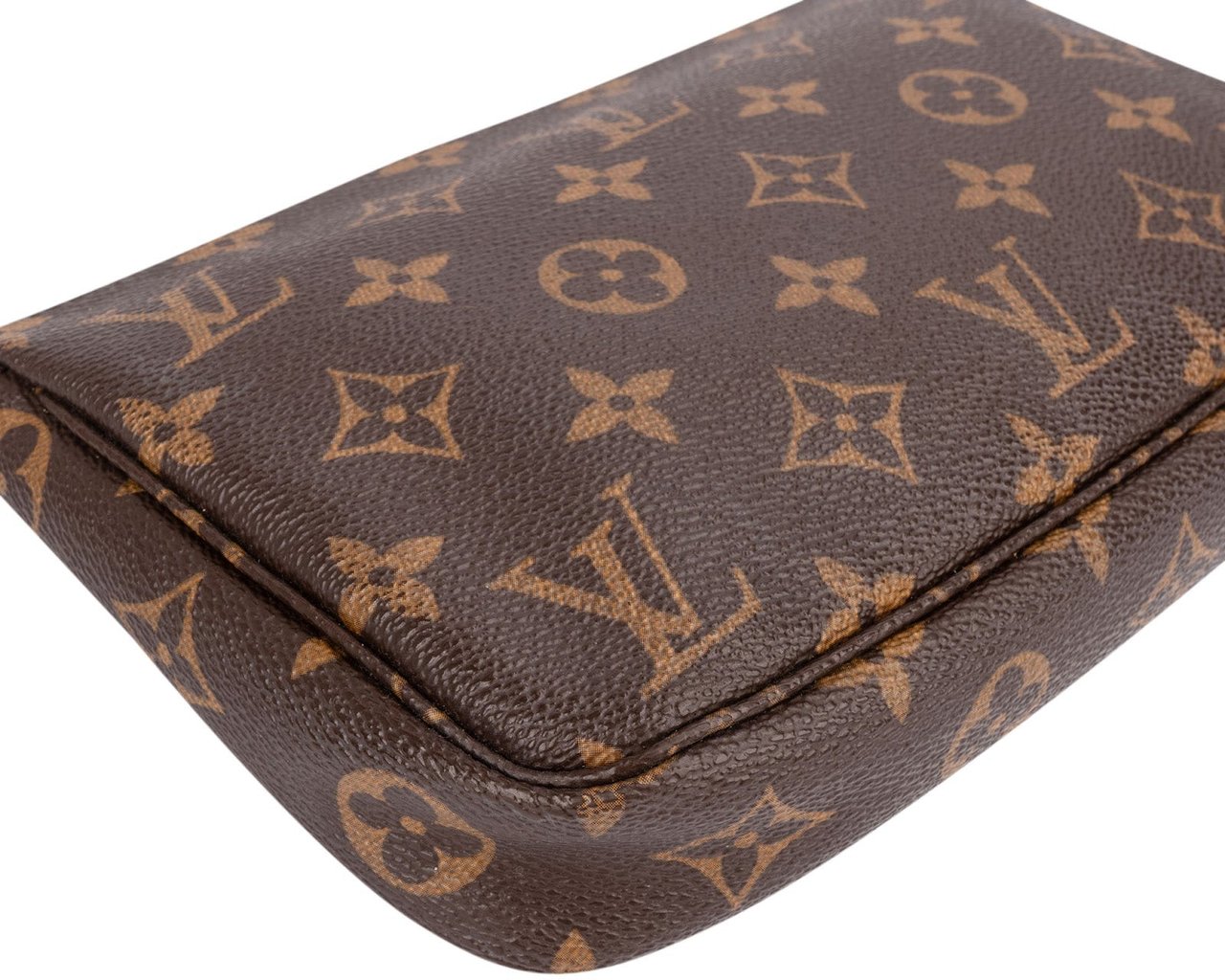 Louis Vuitton Monogram Canvas Pochette Accessoires Handbag Bruin