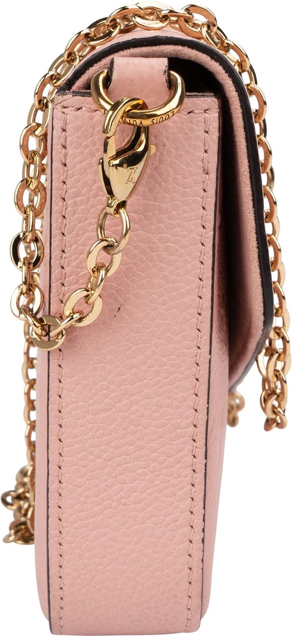 Louis Vuitton Monogram Empreinte Leather Félicie Pochette Crossbody Bag Rood