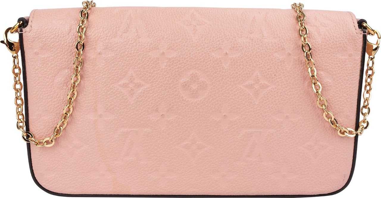 Louis Vuitton Monogram Empreinte Leather Félicie Pochette Crossbody Bag Rood